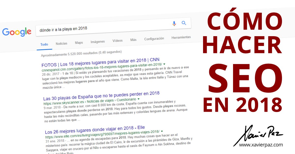 Cómo hacer SEO en 2018