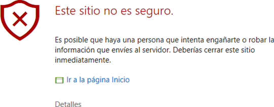 Aviso de seguridad